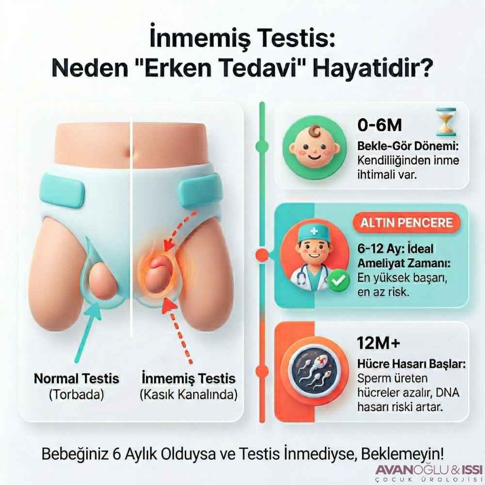 İnmemiş testis en geç kaç yaşında ameliyat edilmelidir