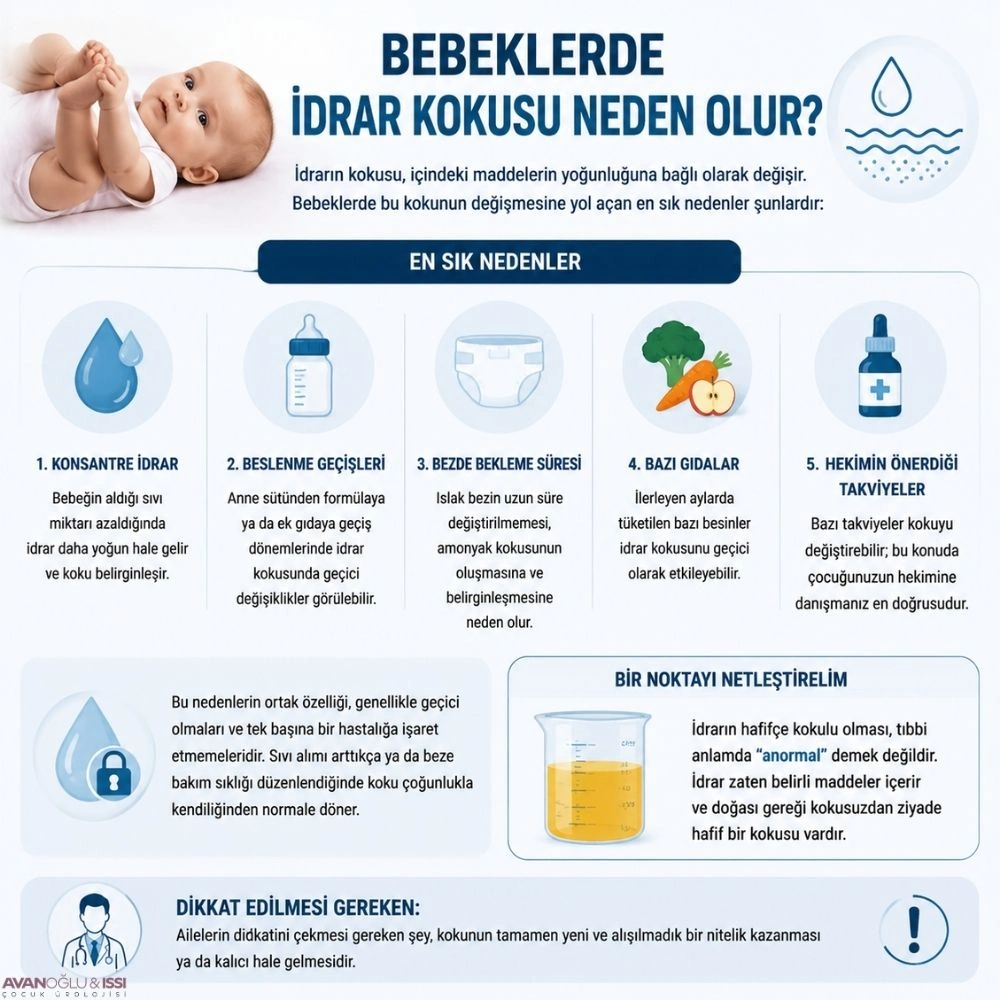 Bebeklerde idrar kokusu