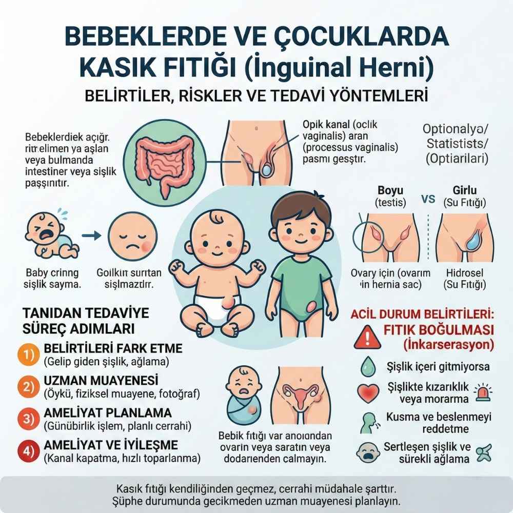 Bebeklerde kasık fıtığı ameliyatı Kadınlar Kulübü