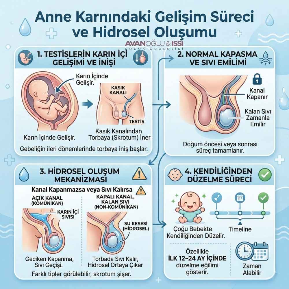 Bebeklerde hidrosel kendiliğinden geçer mi
