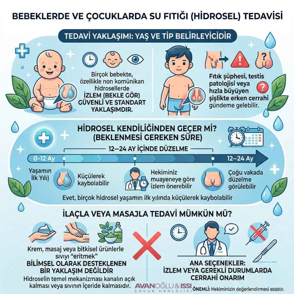 Çocuklarda hidrosel tedavisi nasıl olur