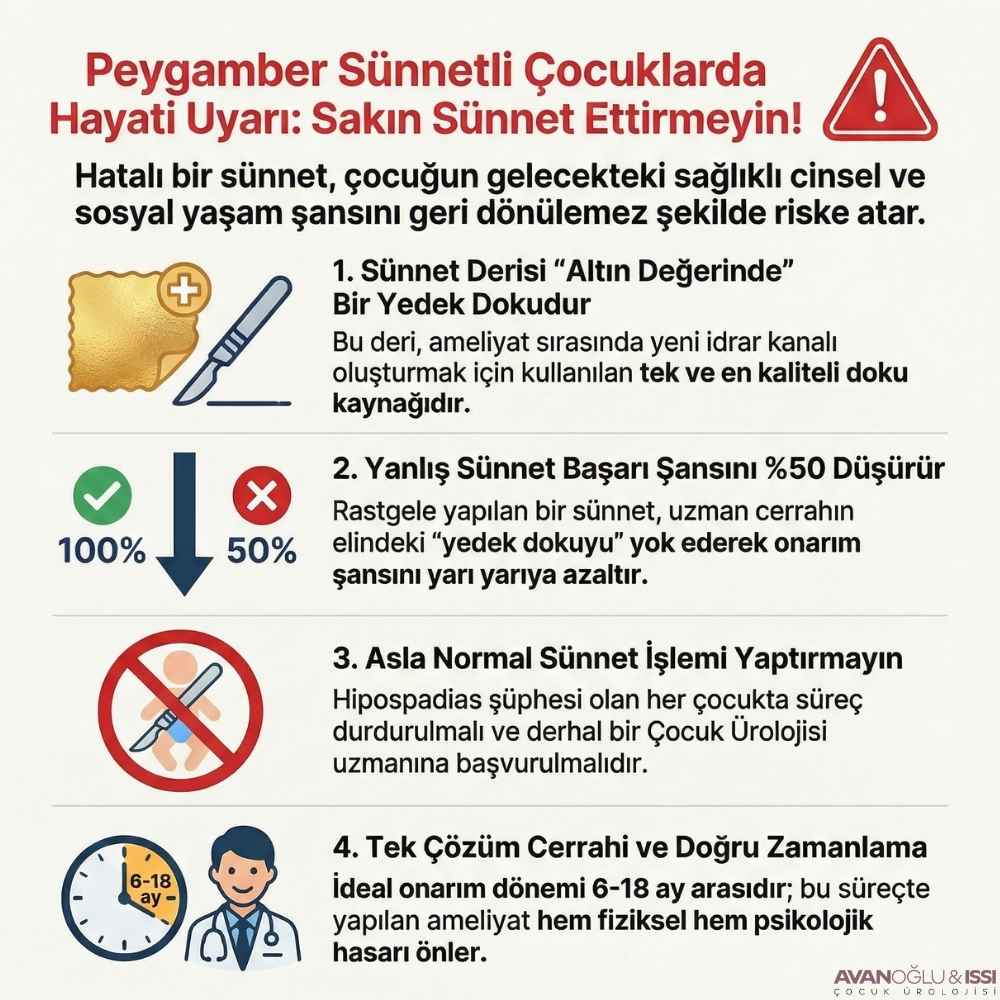 Hipospadias neden sünnet edilmez?