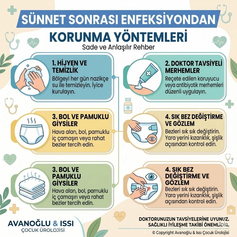 Sünnet Sonrası Enfeksiyondan Korunma Yöntemleri