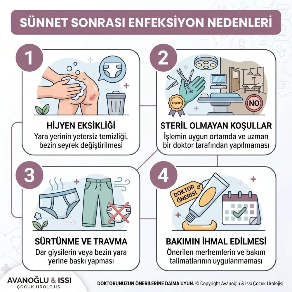 Sünnet Sonrası Enfeksiyon Belirtileri Nelerdir