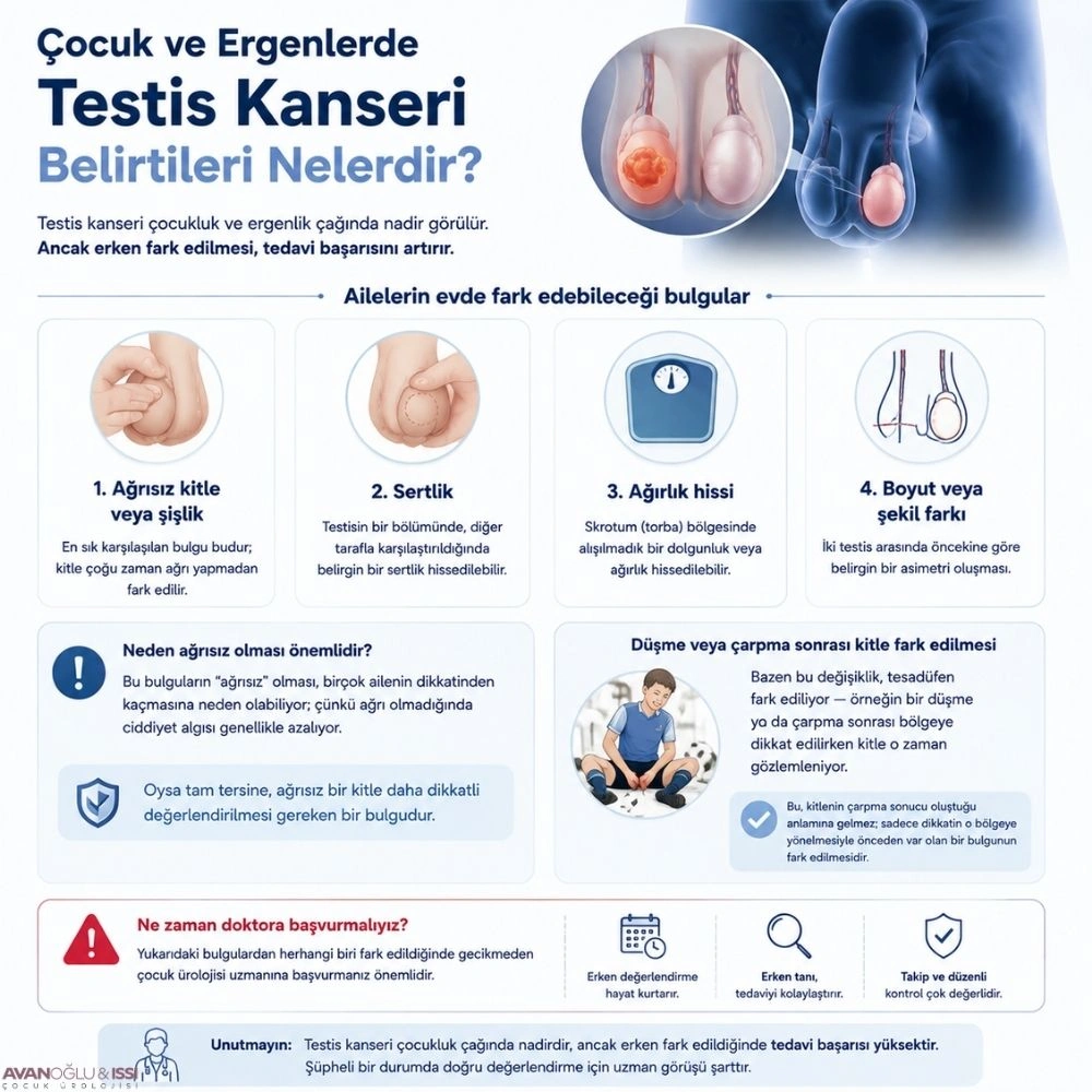Testis kanserinde en sık görülen belirti
