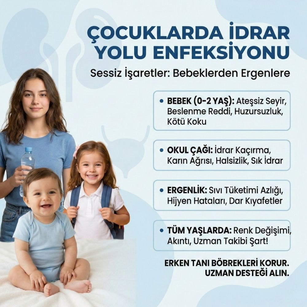 Yaş Gruplarına Göre Çocuklarda İdrar Yolu Enfeksiyonu